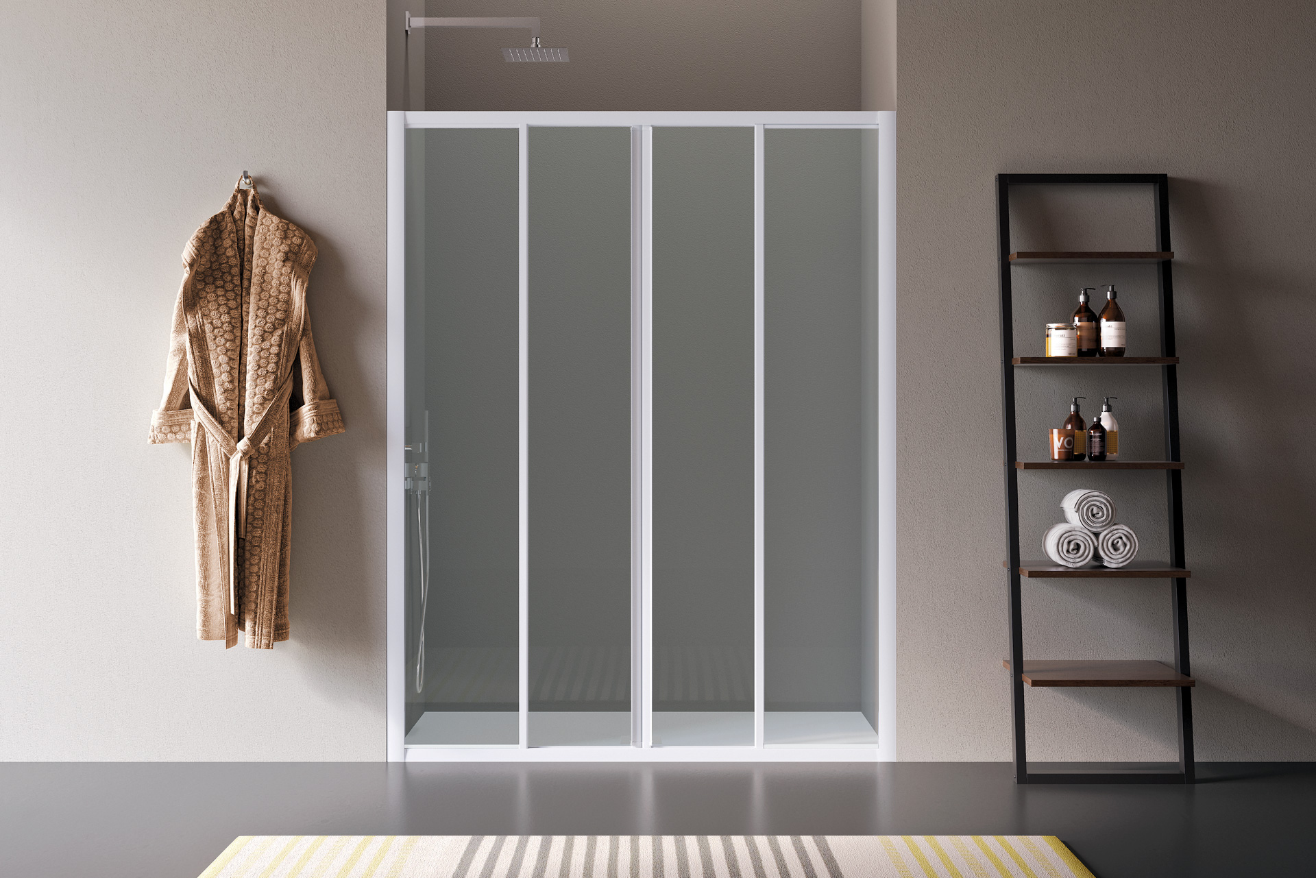 Four sliding panels door