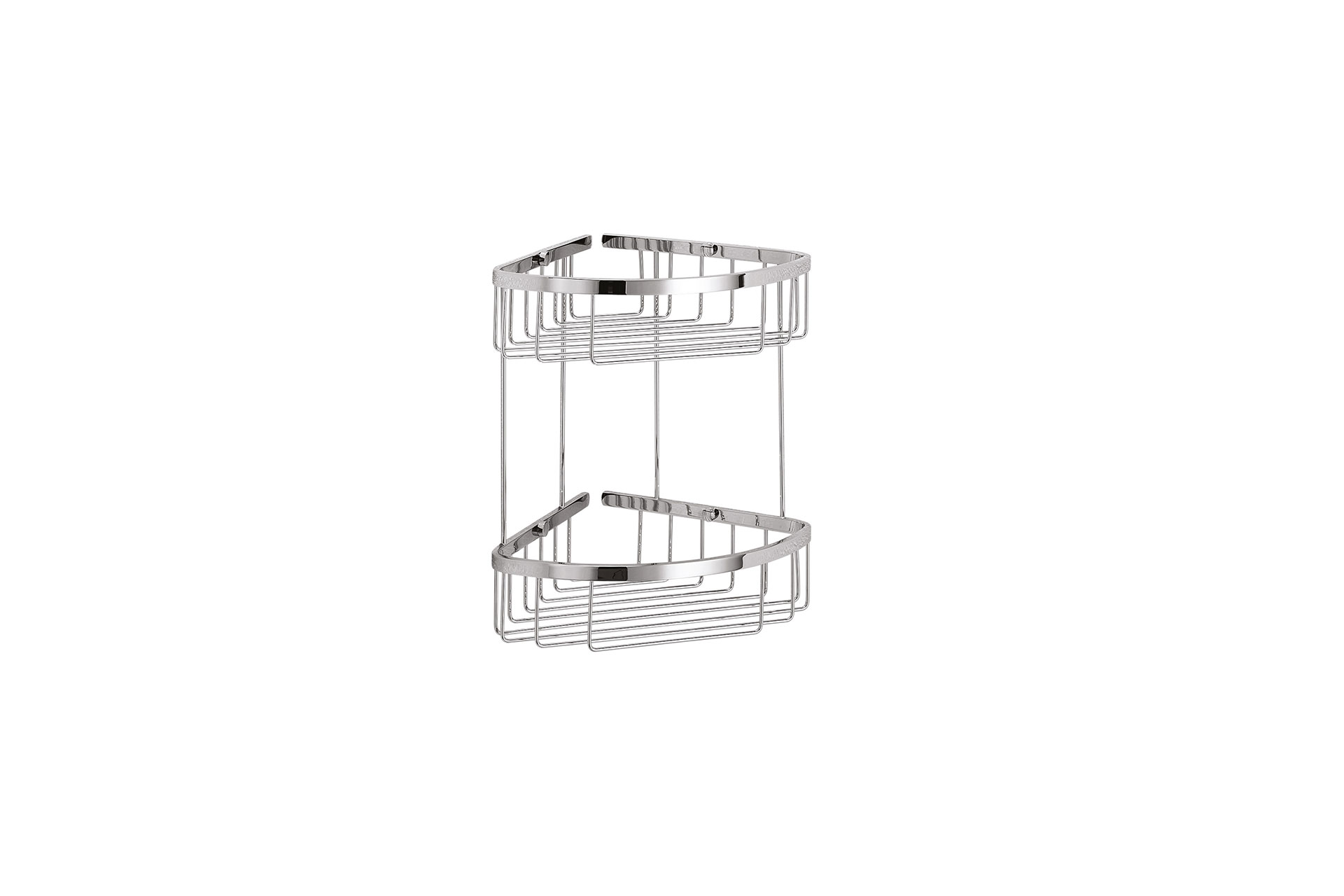 Corner shower basket, double