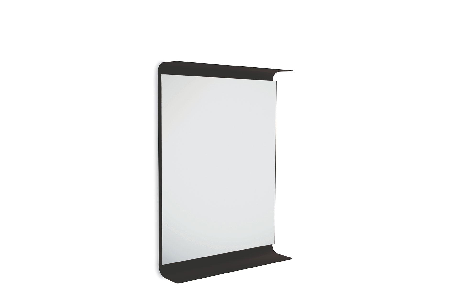 Miroir avec e?tage?re et lumie?re LED